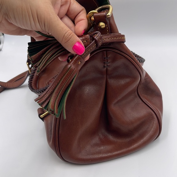 DOONEY & BOURKE Florentine Large Satchel Chestnut Brown Serial #J3856550 - Picture 4 of 16